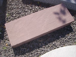 Sandstein-Blockstufe Chocolate